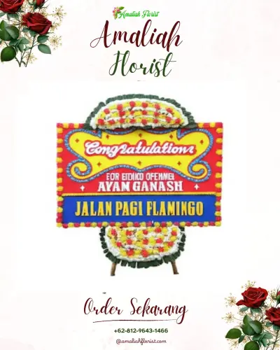 Bunga Papan Congratulation di Petirejo